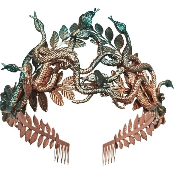 Greek Medusa Snake Headband for Women Halloween Cosplay Accessories main image 6